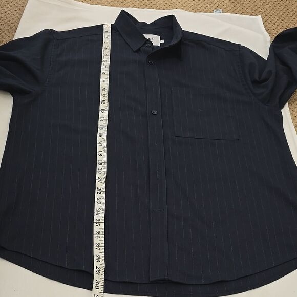 NN07 No NationalityBlue Casual Button Down Shirt with Relaxed Fit L - Picture 10 of 13